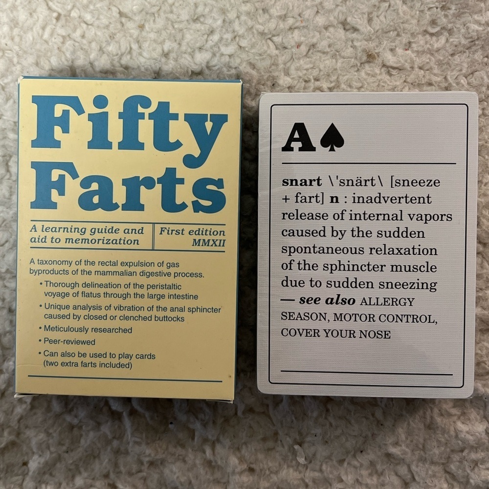 Knock Knock "Fifty Farts" Learning Guide Gag Gift Cards - Picture 6 of 8